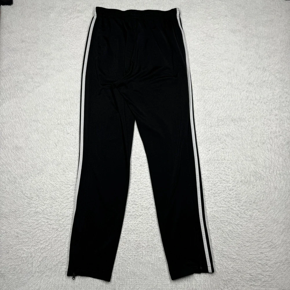 Adidas Prime Green Athletic Striped Track Pants Black Men's Size Medium